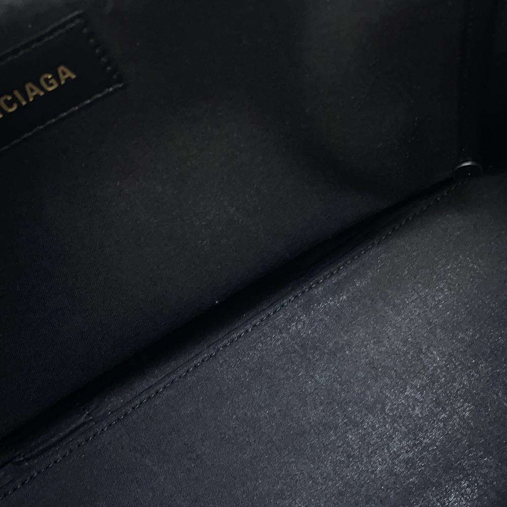 Balenciaga Tote Bag Logo Canvas Black White - Picture 7 of 11